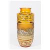 Image 1 : Art Deco Moser Amber Glass Scenic Vase