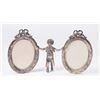 Image 1 : Sterling Silver Figural Double Picture Frame