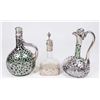 Image 1 : Group Lot of 3 Silver Decanters