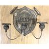 Image 2 : Set 3 Silverplate Wall Lights With Another