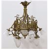 Image 2 : :French 9-Light Bronze & Crystal Chandelier