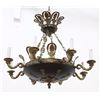 Image 1 : Empire Style Bronze 8-Arm Chandelier