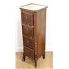 Image 2 : Pair French Marble Top Pedestal Commodes