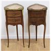 Image 1 : Pair French M/T Side Tables with Brass Galleries