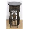 Image 1 : Round Black Marble Top Pedestal Table