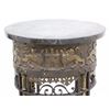 Image 2 : Round Black Marble Top Pedestal Table