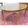 Image 2 : Oval Banded Henredon Dining Room Table & Chairs