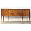 Image 1 : Henredon Banded Serpentine Mahogany Sideboard