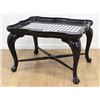 Image 1 : Pie Crust Top Black Lacquered Coffee Table