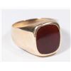 Image 1 : Sardonic & 14K Gold Men's Ring