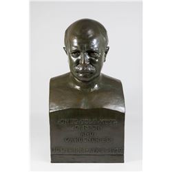 Bronze Bust of Man