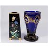 Image 1 : 2 Enameled Glass Vases