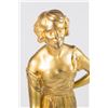 Image 2 : Gilt Bronze Art Deco Sculpture of Woman
