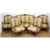 Image 1 : 5 Piece Late 19th C Louis XV Style Salon Set
