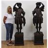 Image 1 : Pair Italian Polychromed Carved Figures
