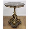Image 1 : Marble & Bronze Center Hall Table