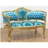Image 1 : Louis XV Style Gilded Loveseat