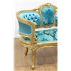 Image 3 : Louis XV Style Gilded Loveseat
