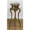 Image 2 : Pair of Marble Top Bronze Stands