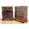 Image 1 : Pair of French Style Marble Top Cabinets