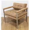 Image 2 : Modern Chrome Armchair & White Laminate Side Table