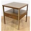 Image 1 : Paul McCobb for Calvin Aluminum/Walnut Side Table
