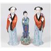 Image 1 : 3 Asian Female Porcelain Figures