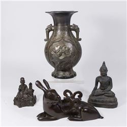 4 Asian Bronzes