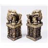 Image 1 : Pair Carved Chinese Soapstone Foo Dogs