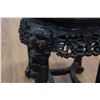 Image 3 : Chinese Carved Teakwood Marble Inset Stand