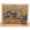 Image 1 : 4-Panel Signed Japanese Screen Depicting Birds