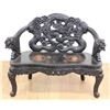 Image 1 : Asian Heavily Carved Dragon Bench