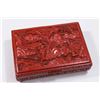 Image 4 : Antique Carved Cinnabar Dish & Red Lacquer Box