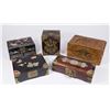 Image 1 : Lot of 5 Chinese Jewelry Boxes