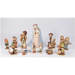 12 Various Hummel Figurines