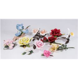 Lot 11 Porcelain Boehm Flowers