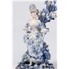 Image 3 : Pr Blue & White Porcelain Sitzendorf Candlesticks