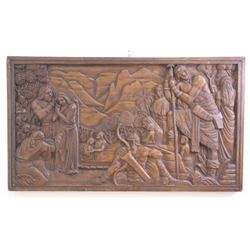 Carved Wood Panel