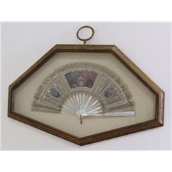Framed Mother of Pearl Fan