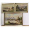 Image 1 : 3 Framed Oils on Canvas