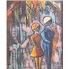 Image 1 : W. Saval, Abstract Cityscape with Young Couple
