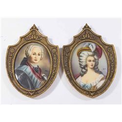 Pair of Oval European Portraits