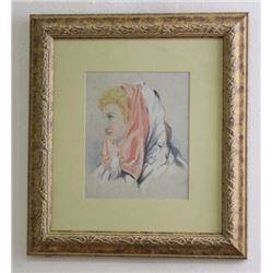 P.A. Bartholome, Portrait of Young Lady