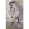 Image 2 : Hilde B. Kayn, Sitting Nude, Pastel