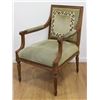 Image 2 : Pair Louis XVI Style Open Arm Chairs