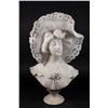 Image 1 : Carved Alabaster Bust of Victorian Lady