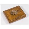 Image 1 : Treen Antique Box with Gold & Diamond Afixed Top