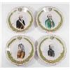 Image 6 : 2 Sets of 4 French Faience Plates