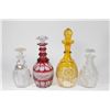 Image 1 : 4 Crystal Decanters