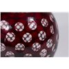 Image 2 : 2 Pieces Bohemian Red Cut-to-Clear Cut Glass
